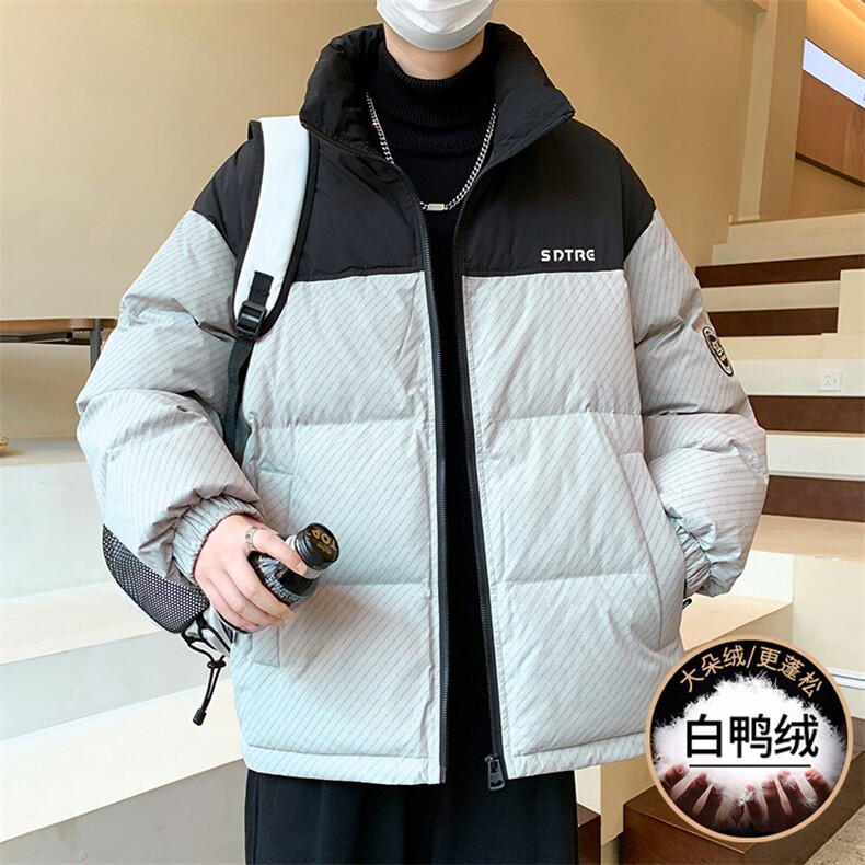 2025冬季新款男士羽绒服 冬装白鸭绒加厚棉服 宽松外套图片