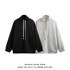 WY5021/P65秋装白底高品质不起球个性套头卫衣男潮流宽松上衣外套，男装卫衣，电商A141
