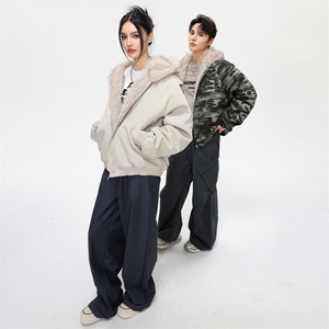 座山雕冬季加厚百搭棉衣复古潮牌外套男 B2519-特P88-控168图片
