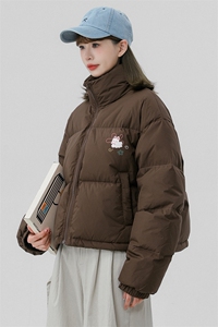 中性风 新款冬季时尚百搭宽松字母印花棉服外套MY6500特批75控128图片
