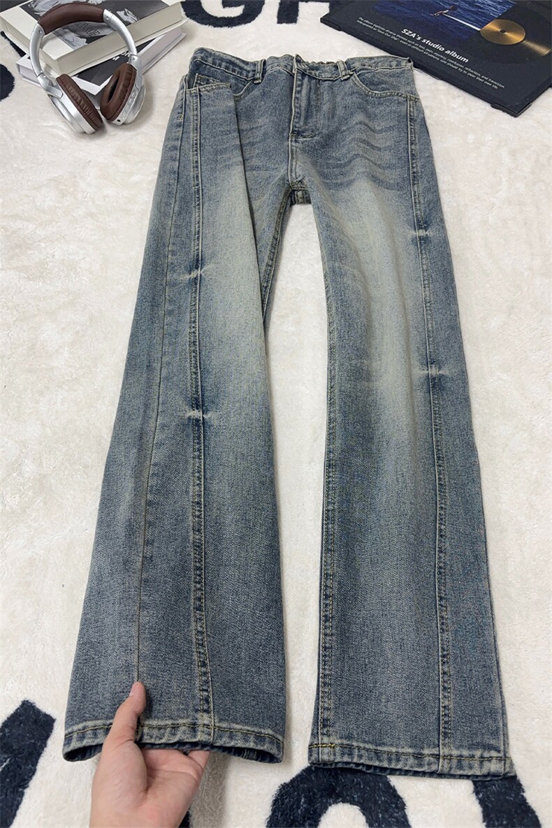 B221美式ins高街暗黑重工艺宽松直筒牛仔裤LK26628-特P48控88,男装牛仔裤,电商B221