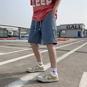 牛仔短裤男韩版潮流高街帅百搭2024夏季新款ins五分裤RK1568-P38图片