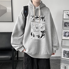 WY2176-P35加绒款-P40纯棉连帽卫衣男大码运动帽衫宽松薄外套男，男装卫衣，电商A040