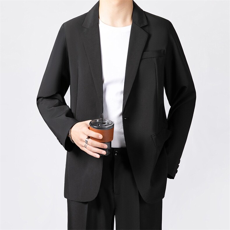 高级垂感抗皱小西服外套男士痞帅休闲宽松休闲商务西装上衣服XW03,男装西服,星座506