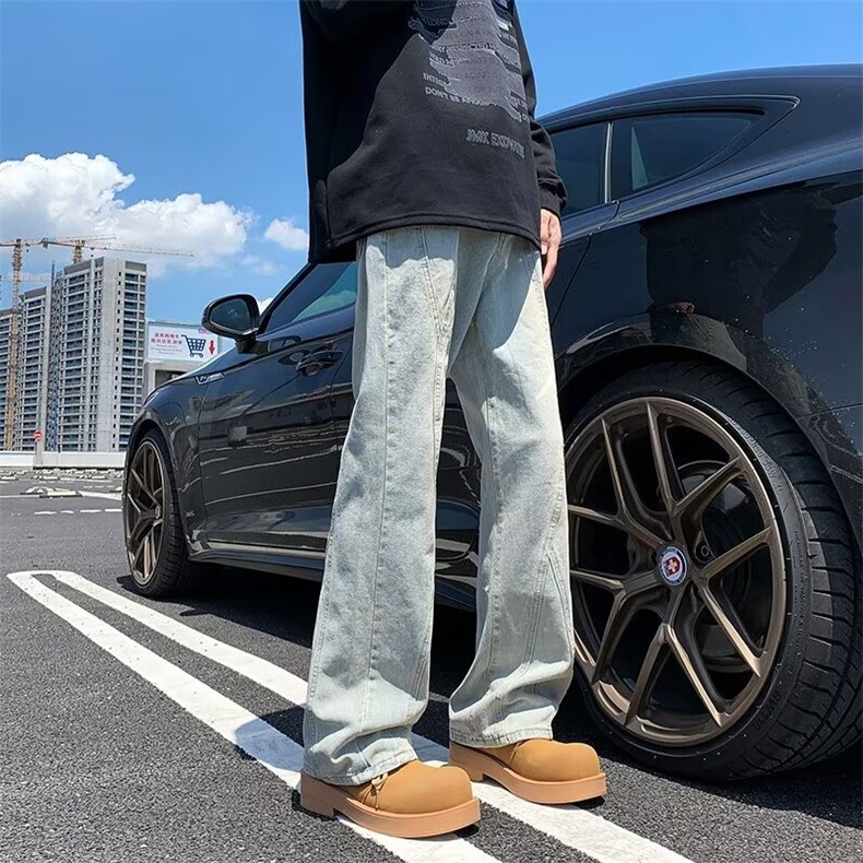 2024美式牛仔裤男款直筒长裤潮 N7071 P43图片