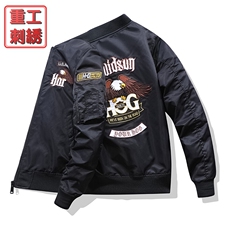 美式潮牌宽松版型飞行服时尚潮牌户外运动休闲加棉，男装夹克，星座210-5(原414-2)