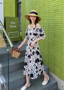 夏季新款碎花连衣裙,女装连衣裙,时尚靓姿