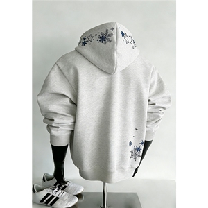 现货-春秋卫衣开衫重磅高品质雪花刺绣卫衣1016-1 Y147 P76 K138图片