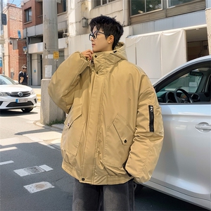 棉衣男冬季新款港风宽松连帽加厚棉服上衣外套MF9006-P90图片