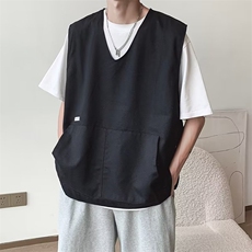 马甲男韩版潮流高街帅气个性2023春夏季ins宽松百搭外套W4702-P32，男装背心/马甲，星座412-2