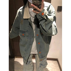 牛仔外套，XZ1005-1-TTH0021-P88，男装工装外套，星座1005-1