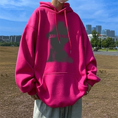 抖音得物供货可提供视频春装重磅美式宽松连帽卫衣DL2456，男装卫衣，电商A486-1