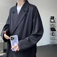 现货KS1162-特P50控98新中式小众西装大码外套长袖，男装衬衫，电商A059