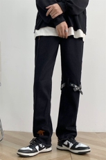 高街十字架贴标牛仔裤男vibe美式宽松直筒长裤子513-3-NK919-p55，男装牛仔裤，星座512-1（原513-3）