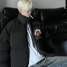 INS高街潮流棉衣潮流美式印花棉服冬季外套JK23550特批65控108，男装棉衣，星座605(原A050)
