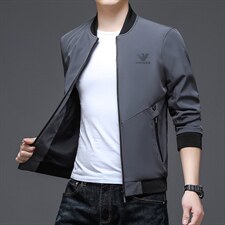 DYHF1211男士2023年春季新款长袖休闲棒球服外套青年拉链夹克P115,男装夹克,电商B360