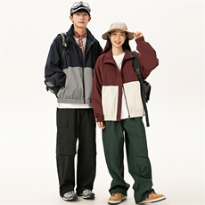 2025秋季新款男装日系潮牌拼色宽松夹克外套JK610-F109，男装夹克，电商A101（原外27）