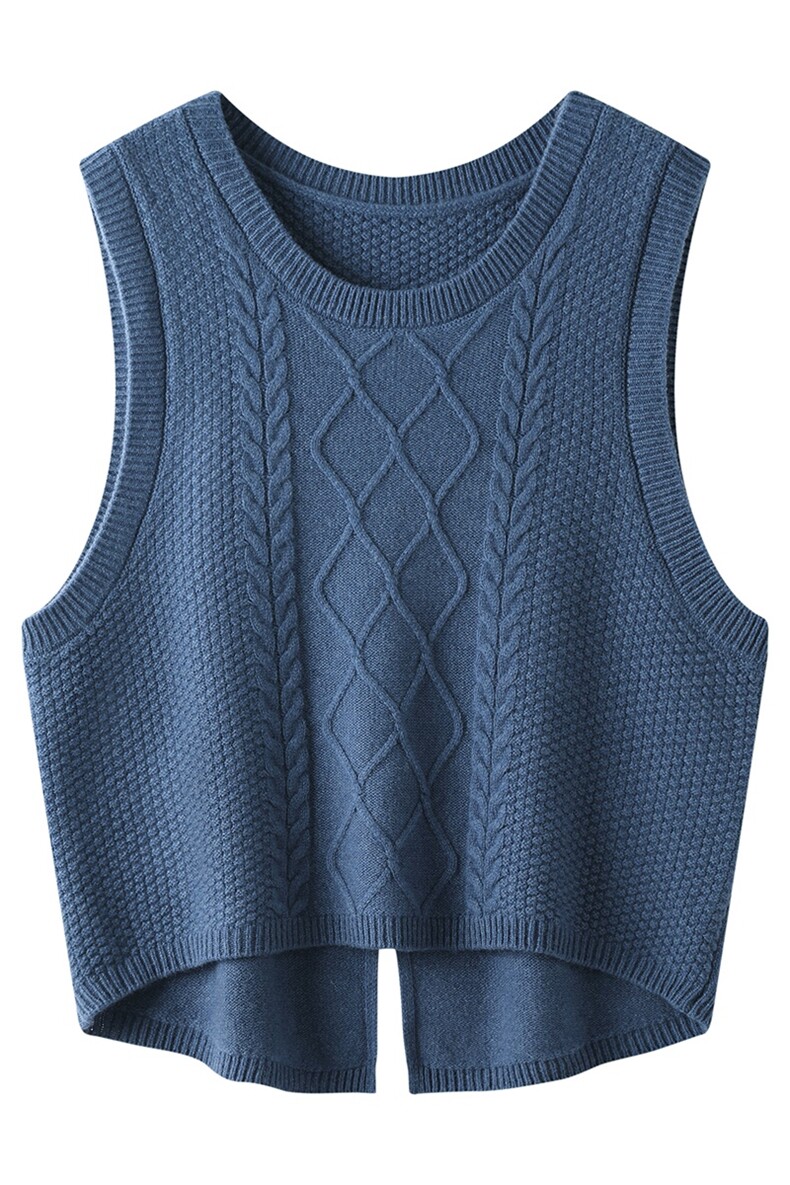 2024年秋季时尚潮流时髦百搭简约羊毛背心,女装马甲,亿东羊绒