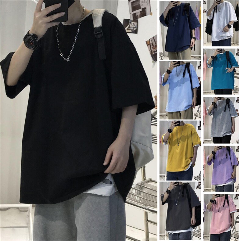 T300 纯棉200克 S-5XL 10色选 T恤光版纯色T 抖音直播供货大码图片