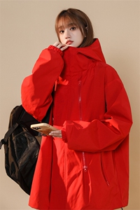 JK8008/P50春装现货中性风防水多拉链冲锋衣男女夹克个性外套图片