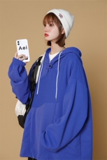 WY6098/P60秋装新款中性风套头华夫格卫衣男女宽松大码外套上衣，男装卫衣，电商A141