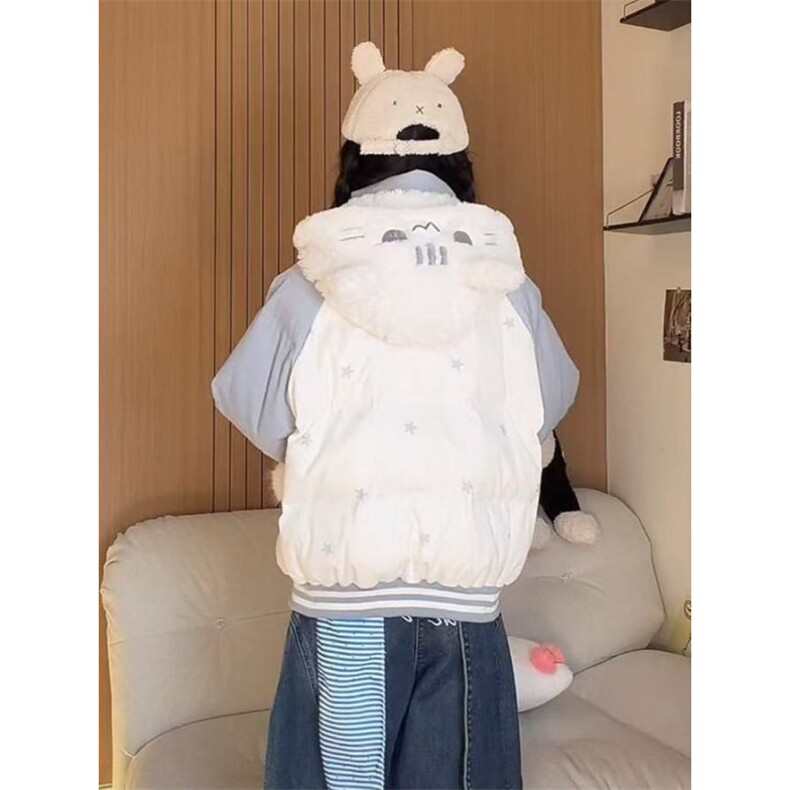 1506A/G78530/P99韩版撞色刺绣魔术贴毛球连帽棉服1，男装棉衣，星座1506A