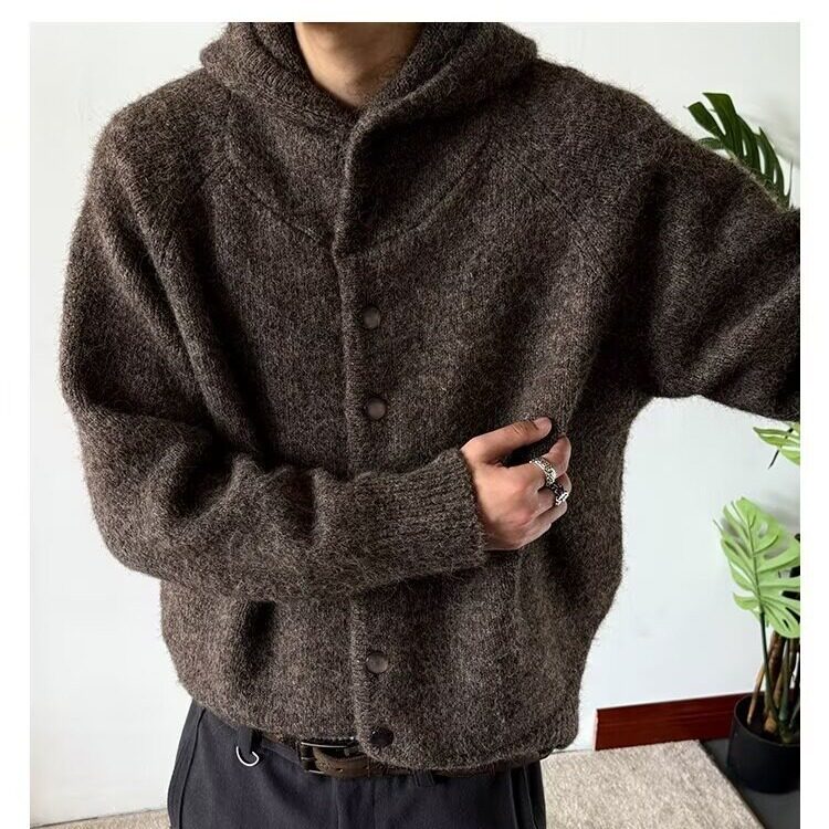 美式个性连帽针织开衫百搭毛衣外套MY699-P69，男装针织衫/毛衣，星座208-5