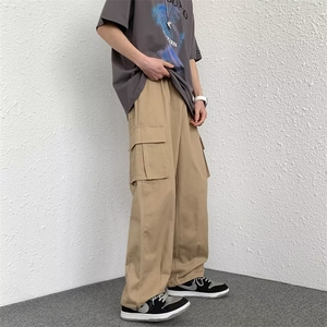 2022日系复古工装裤男美式潮牌ins宽松直筒休闲裤 K3521-P43图片