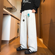 2025秋冬新款男士刺绣休闲裤情侣运动卫裤WK2099特P38，男装休闲裤，电商B220
