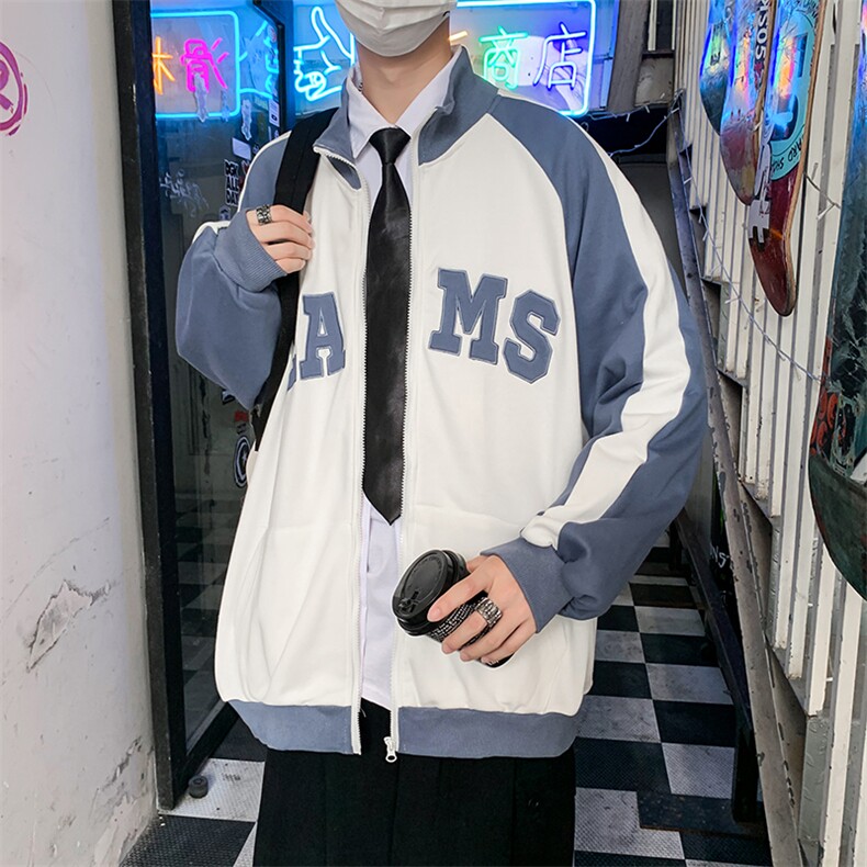 新款棒球服春秋ins潮流街头嘻哈宽松青春休闲夹克上衣W1760-P43,男装夹克,星座512-4