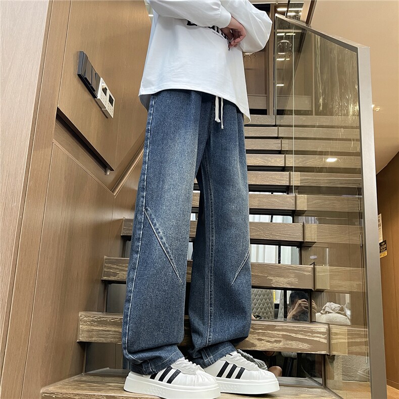 男士牛仔裤直筒宽松2025秋季新款美式潮牌复古裤子休闲裤H801-P45,男装牛仔裤,星座509