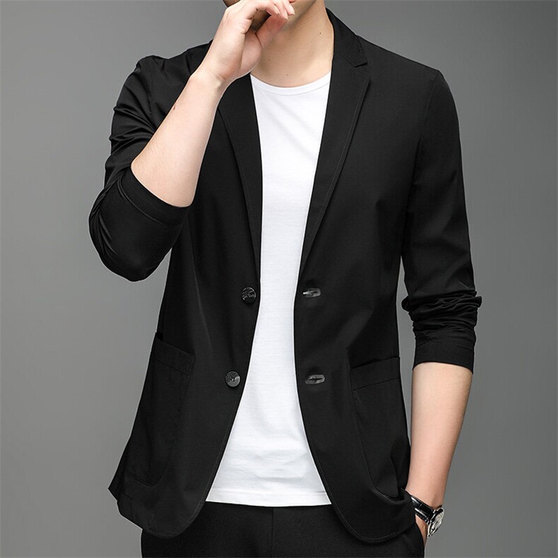 F82382钱塘2020-1时尚简约中年男士百搭合身休闲西服P125图片
