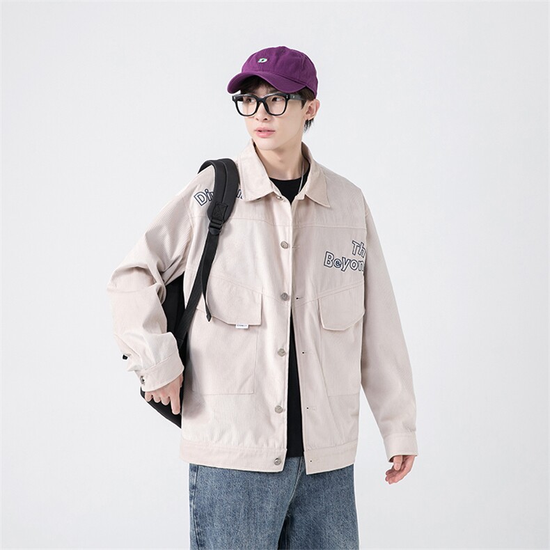 春秋季百搭休闲宽松灯芯绒夹克男士JK152-P60,男装夹克,星座1204