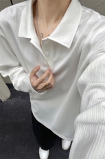 2026春季新款港风外景黑墙大码长袖POLO衫M-5XHT26017-特P20，男装Polo衫，电商A022