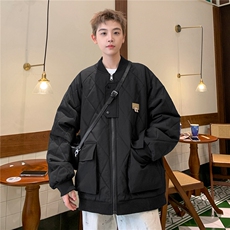 冬季2024大码港风宽松棉衣棉服情侣冬装男装潮流厚外套S273-P118，男装棉衣，电商A233-1