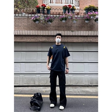 网图有货美式街头印花字母短袖T恤男女款宽松情侣上衣A340-P25，男装T恤，星座1505