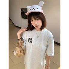万针全刺绣工艺抖音得物高品质260克重磅纯棉双纱美式高街短袖T恤，男装T恤，电商A486