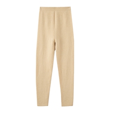 女士无缝打底裤简约时尚舒适35%羊绒，女装打底裤，飞邦羊绒