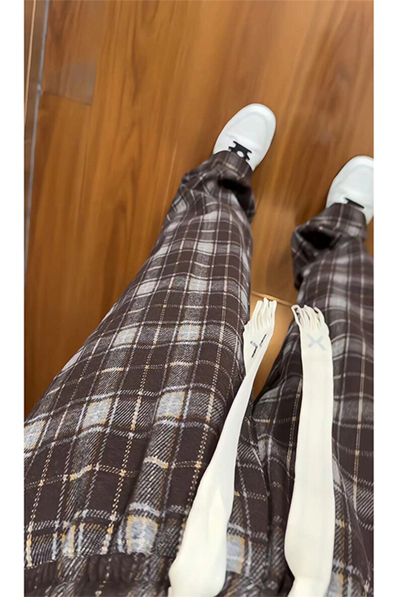 秋季美式高街格子运动休闲裤货号K2461特P3868,男装休闲裤,电商A063