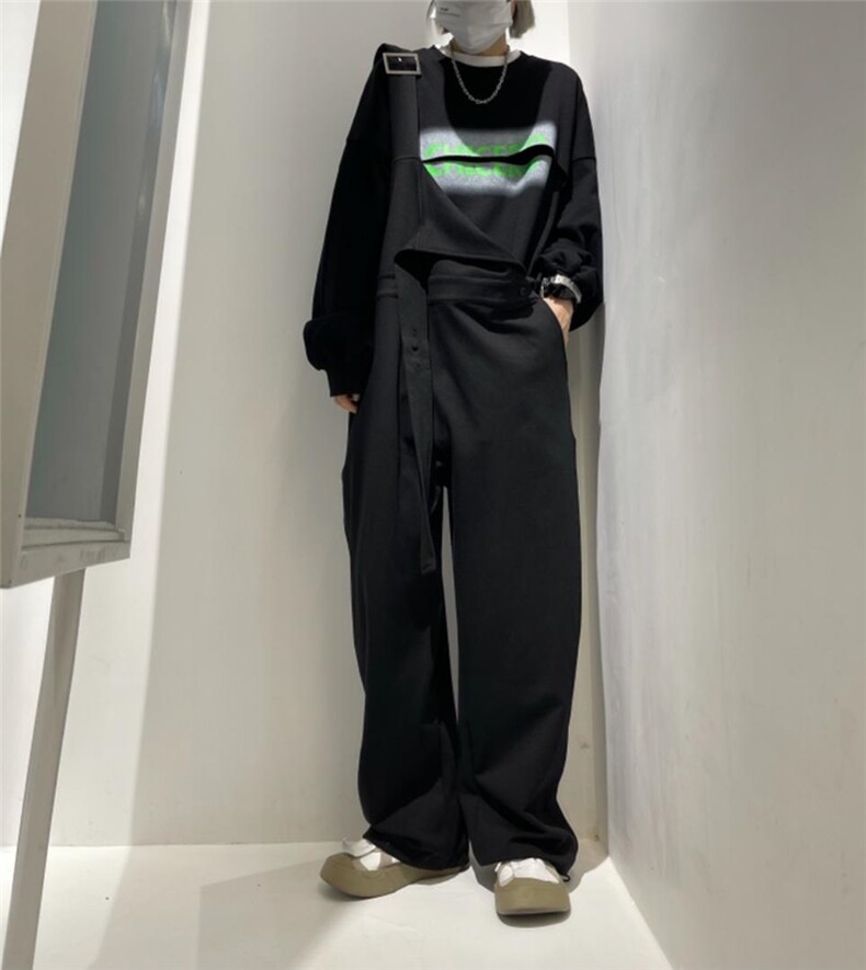 秋季设计款卫衣?背带裤，女装卫衣/绒衫，HV7ING