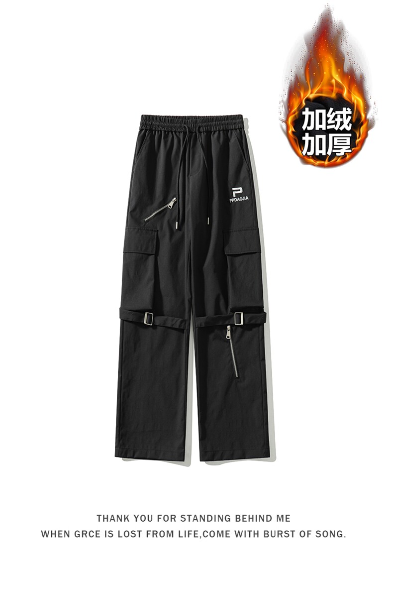 特批P45无差价2025冬季新款面层：聚酯纤维K1467J加绒,男装休闲裤,电商A001