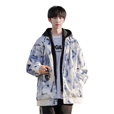 G0131-P85秋季新款日系cityboy连帽假两件夹克外套，男装夹克，星座109