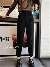 新款时尚女人味毛呢料裤百搭M一XXL，其它，简 影