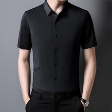 PAF3301钱塘2020-3夏季新款男士无痕高品质短袖衬衫休闲衬衣P35，男装衬衫，钱塘207-3