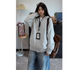 网图现货毛衣开衫慵懒风连帽针织衫外套M2420-P58，男装针织衫/毛衣，星座1213