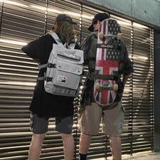 男休闲双肩背包开学季双肩包男户外背包印花时尚书包，鞋类箱包，星座510A-2