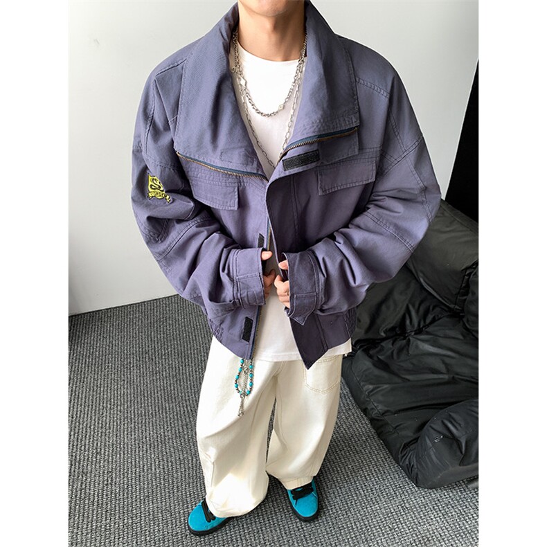 加绒牛仔棉服男冬季棉衣外套羊羔绒加厚毛领保暖外套MY1304-P148图片