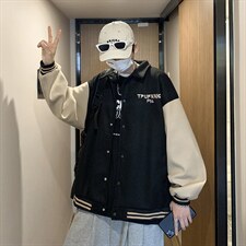 潮流夹克潮男双层毛呢拼接夹克Y95P58，男装夹克，星座1116-2