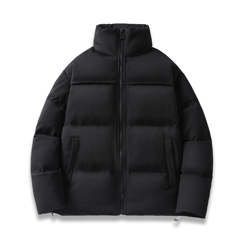 冬季新款钻石格潮流纯色立领加绒加厚羽绒服保暖外套ESY0211-P200,男装羽绒服,电商B306
