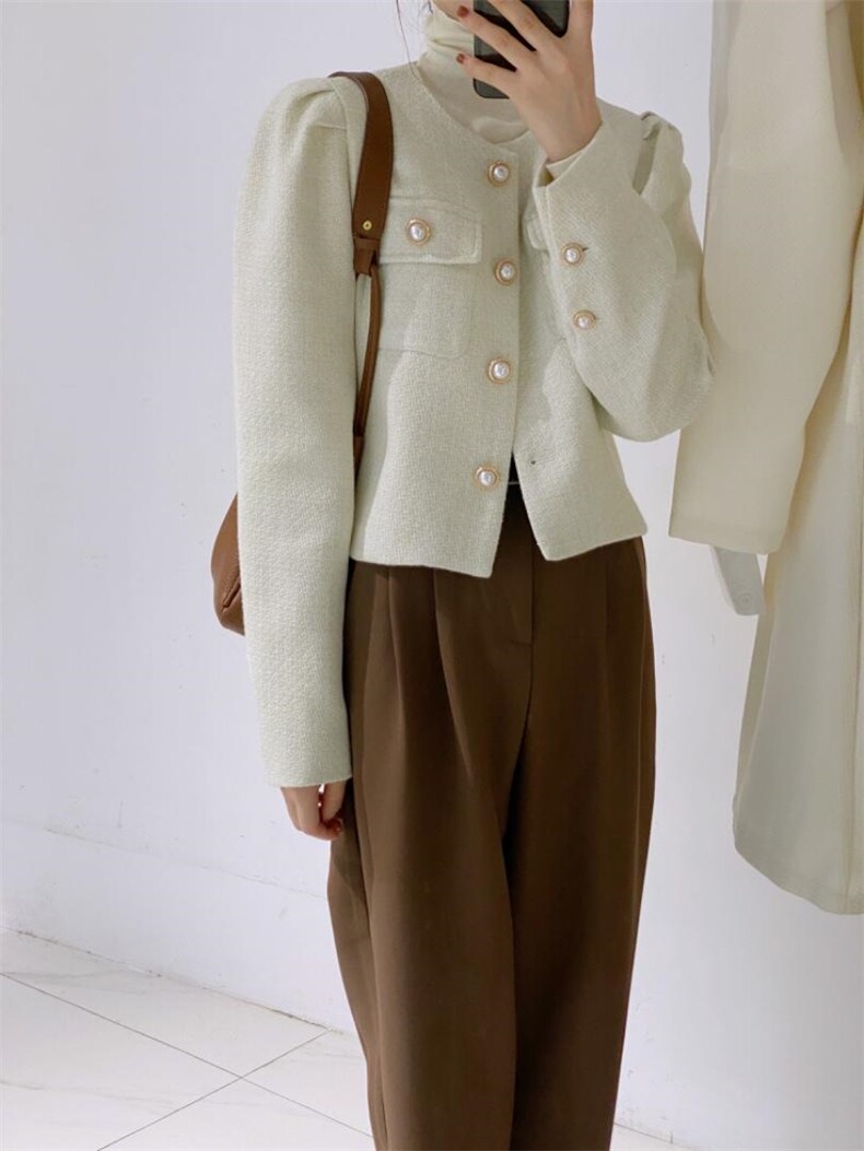 羊毛小香外套，其它，驿谷